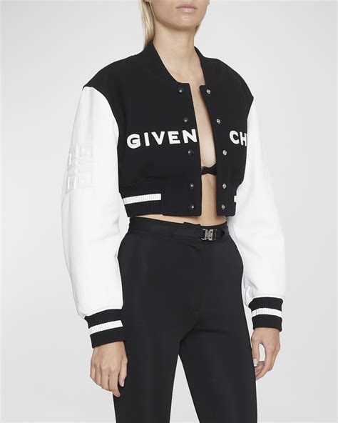 givenchy split bomber jacket|men cropped bomber jacket.